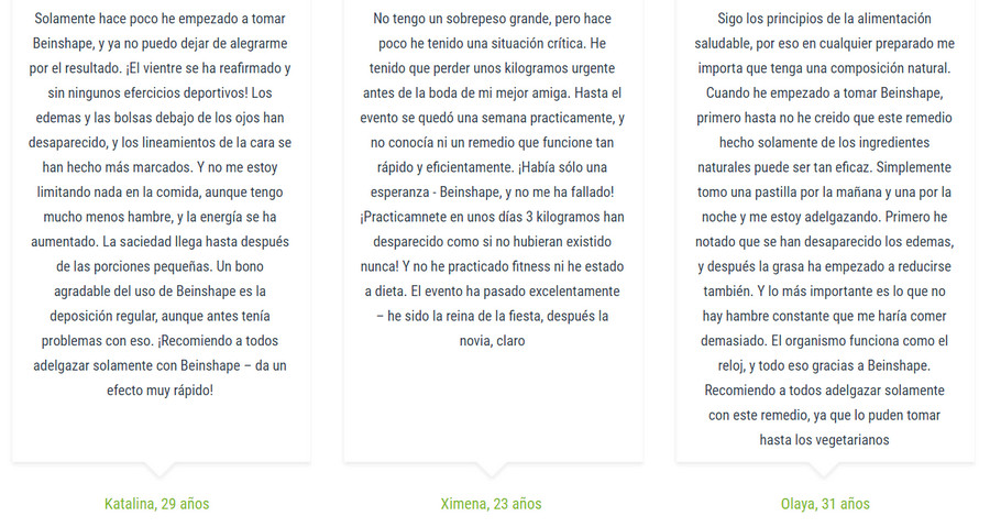 BeinShape comentarios